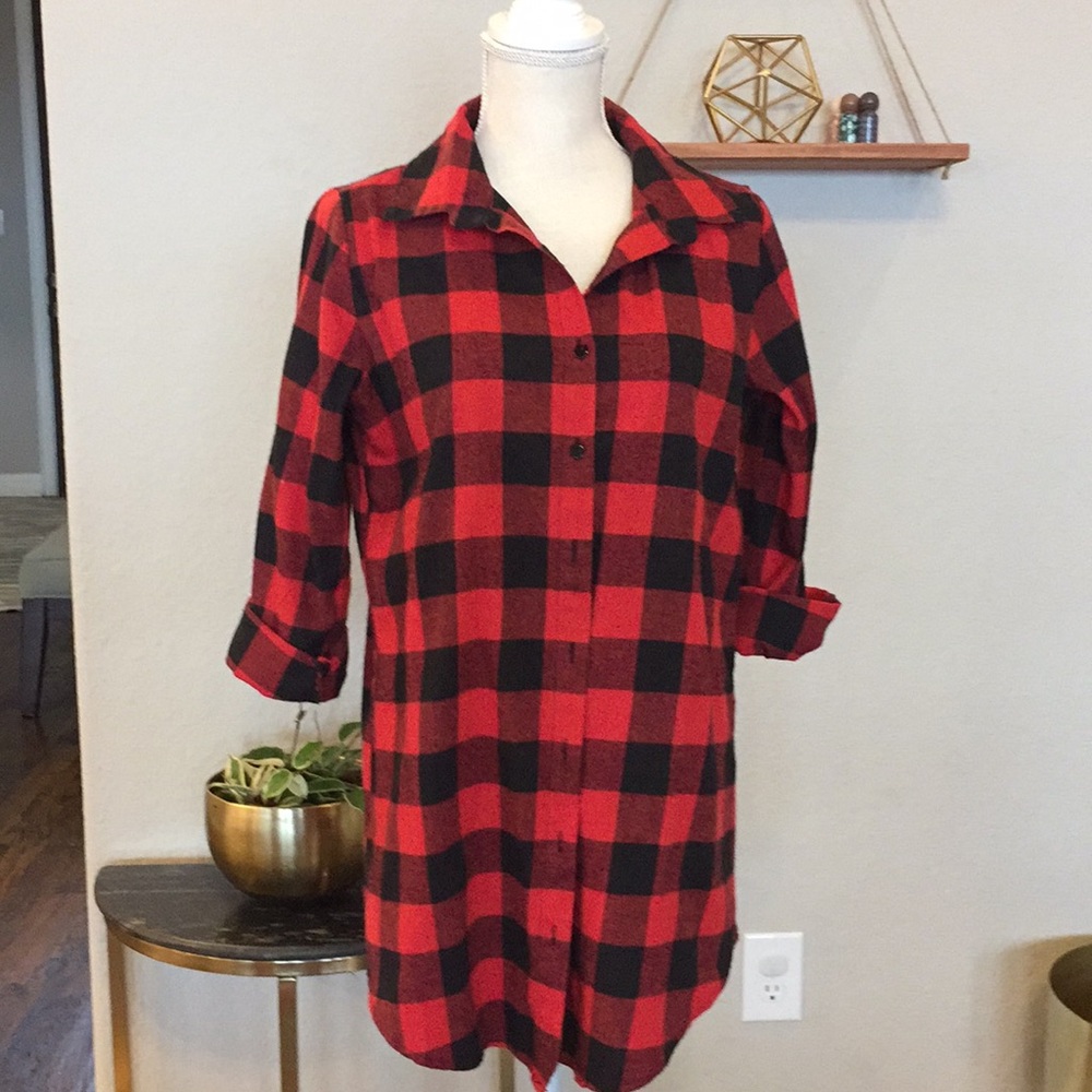 Subuleens buffalo check tunic - XL (fits small)